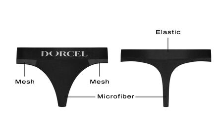 Черные трусики для ношения клиторального стимулятора Panty Lover - size XXL